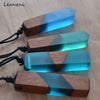 Vintage men'woman s fashionable wood resin necklace pendant